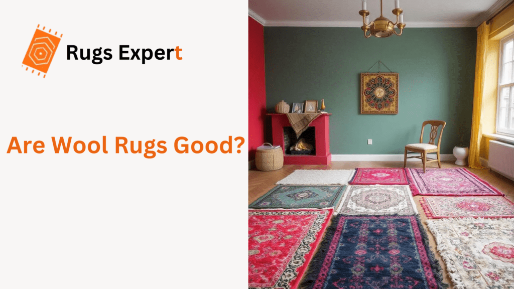 wool rugs lying on the floor