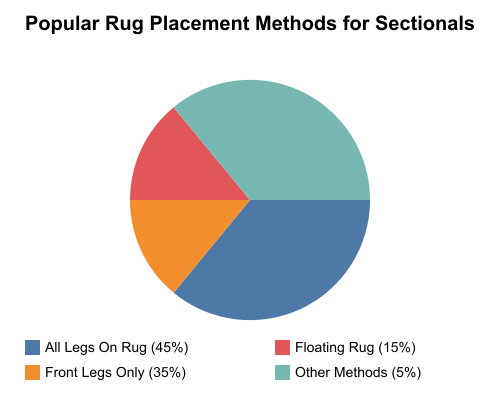 sectional rug pie chart image