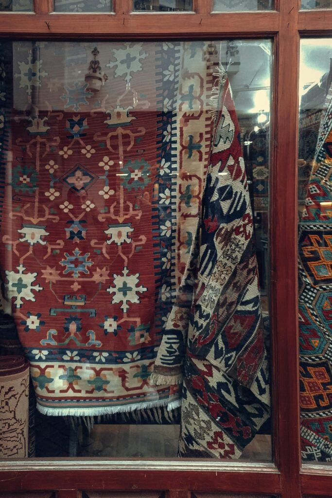 a red persian rug