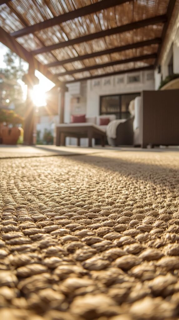 best material for outdoor patio rugs